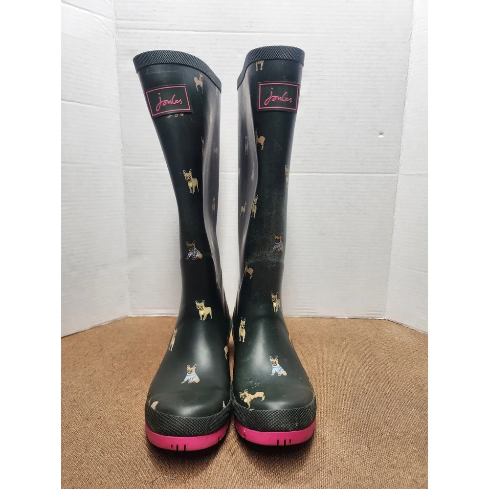 Joules Women's Welly Dog Print Rain Boots 15